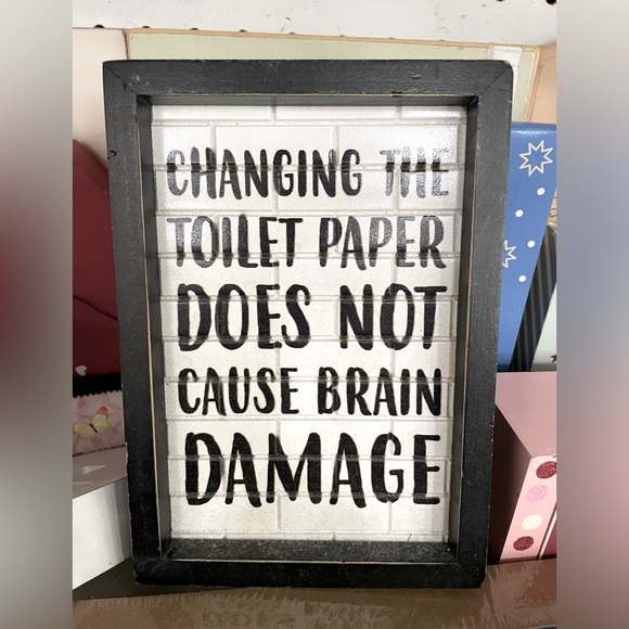 Funny Bathroom Sign - Picture 1 of 6